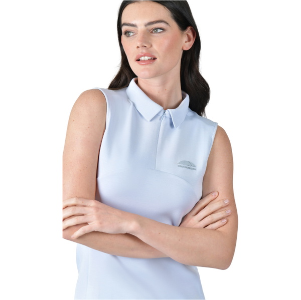 2026 WeatherBeeta Mujer 37.5 Manga Corta Polo Camiseta 1029992 - Mist Blue
